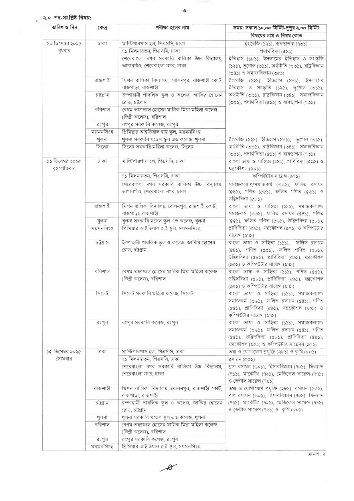 47th BCS Written Notice Page 3